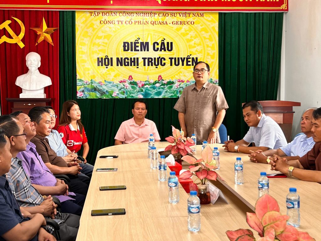 Lãnh đạo tỉnh Savanakhet, CH DCNC Lào thăm và làm việc tại Cao su Quasa – Geruco
